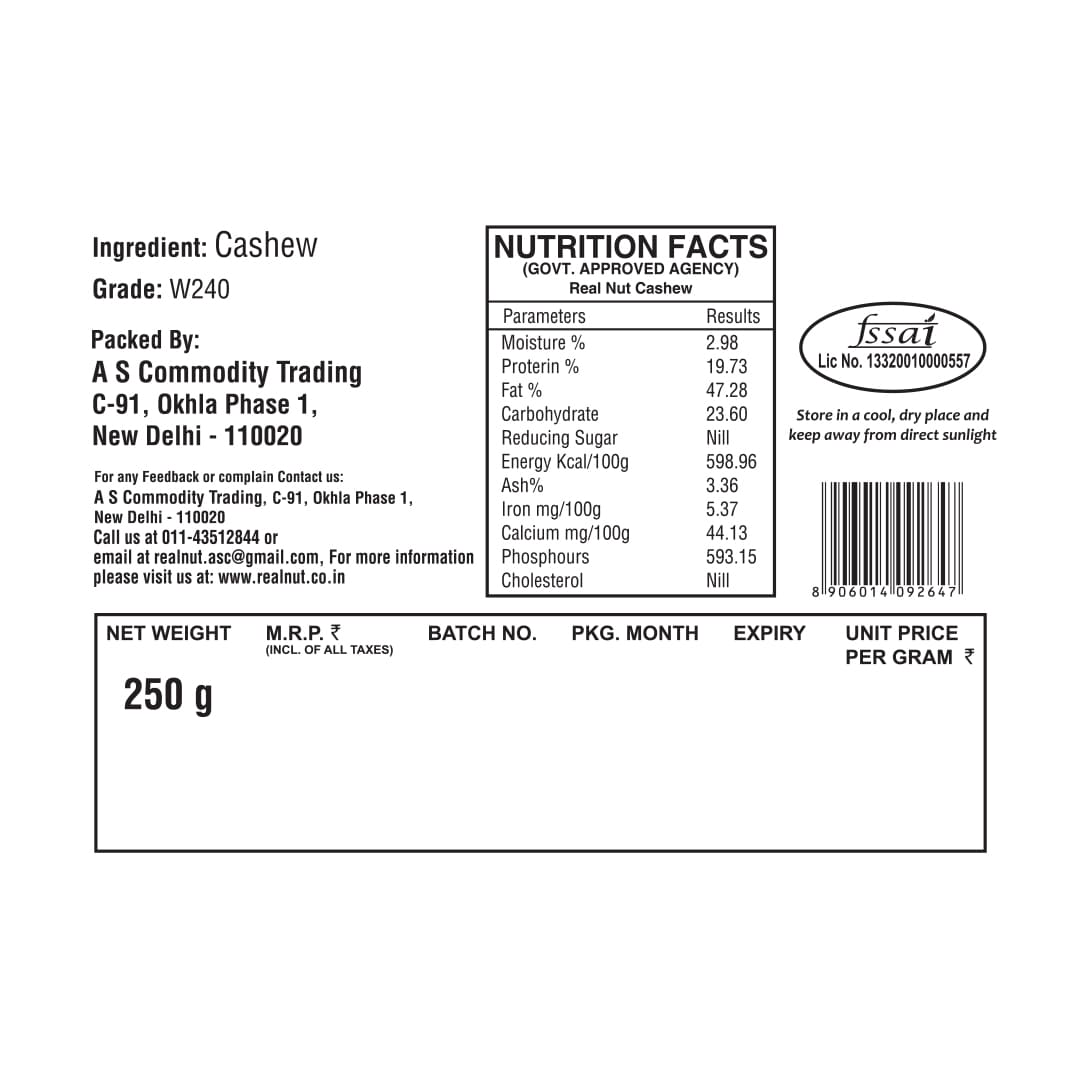 Cashew Plain - Grade 240 - Image 7